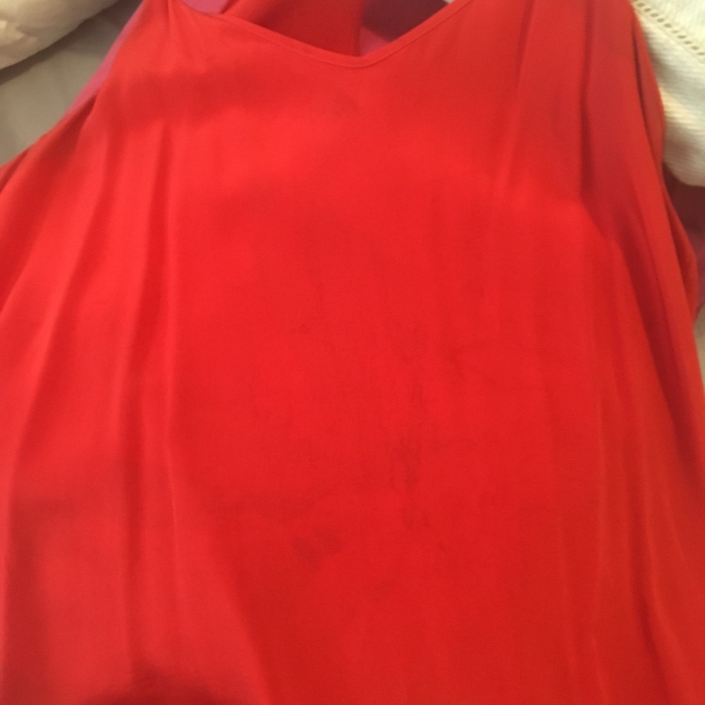 Red silk tank Tibi - Picture 2 of 5